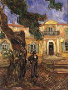 Vincent Van Gogh Tree and Man(in Front of the Asylum of Saint-Paul,St.Remy) china oil painting reproduction